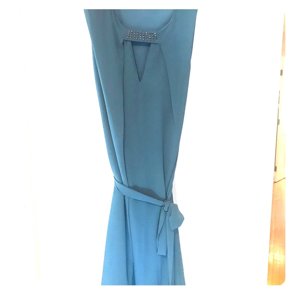 Blue shift dress